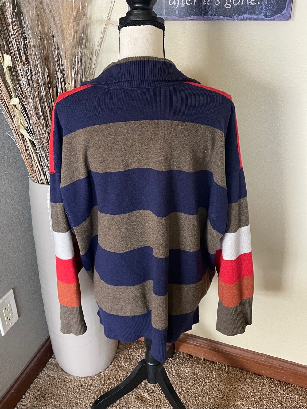 Free People Coastal Stripe Pullover Top in Set Sail Combo Size Small - Picture 10 of 13